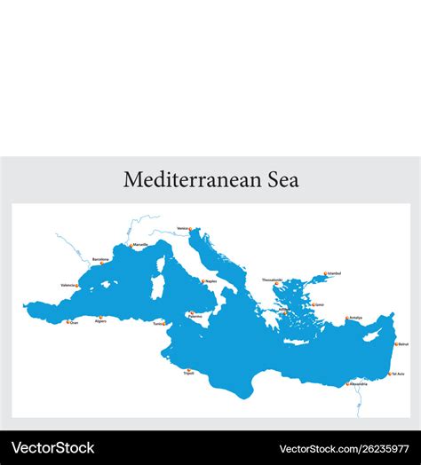 Outline Map Of Mediterranean Countries