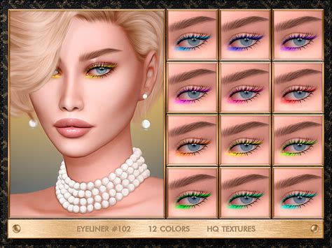Julhaos Cosmetics Eyeliner 102 Sims 4 Cc Makeup Sims 4 Tattoos