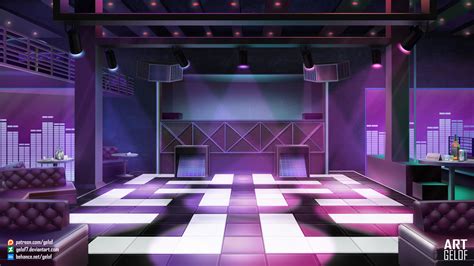 78 Night Club Anime Stage Background Benedict Shanelle