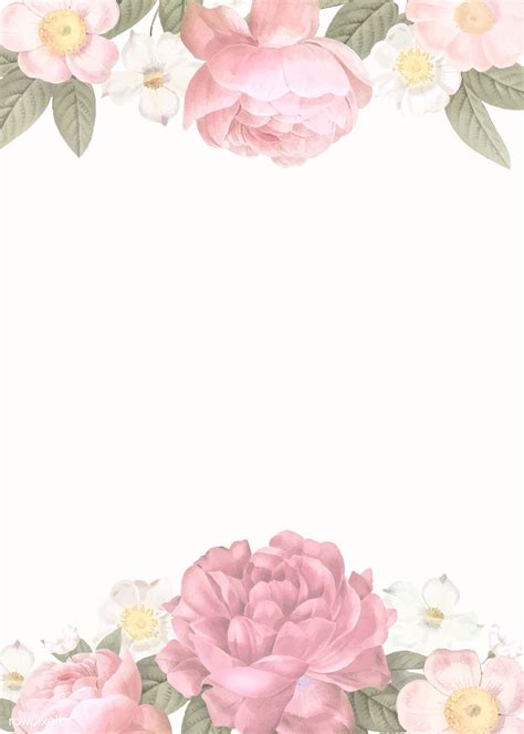 Pink And White Flowers On A White Background