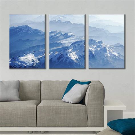 Wall26 3 Panel Canvas Wall Art Majestic Natural Landscape Triptych