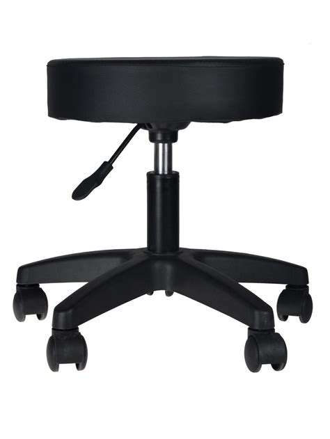 Tms Adjustable Black Tattoo Salon Stool Hydraulic Rolling Chair Facial