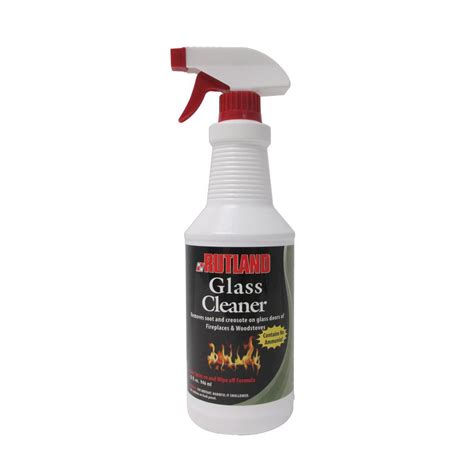 The glass front used to seal direct vent fireplaces can build up a film over time, a combination of condensation and soot. Rutland 32 fl. oz. Fire place Glass Cleaner Spray Bottle ...