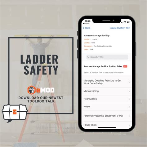 Toolbox Talk Ladder Safety Emod Blog