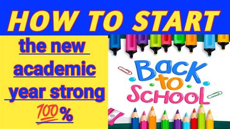 How To Start The New Academic Year Strong Back To School🔥🔥🔥a Must