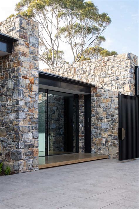 The Stone Walls Found Throughout This House Are Designed To Complement