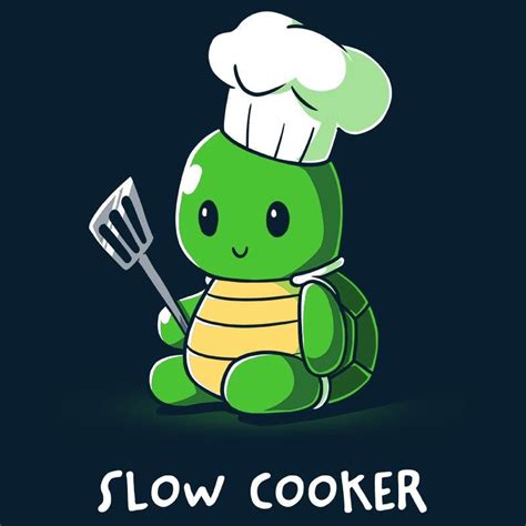 Slow Cooker T Shirt Teeturtle Cartoon Turtle Cute Turtle Drawings