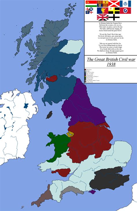 The Great British Civil War 1938 Imaginarymaps