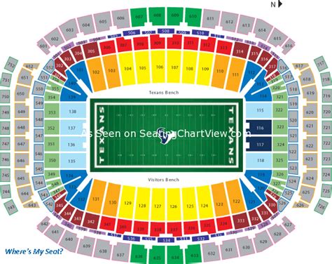 Nrg Stadium Houston Tx Seating Chart View