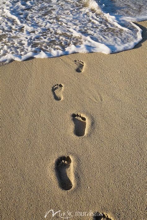 Acrylic Footprints In The Sand Art And Collectibles Painting Pe
