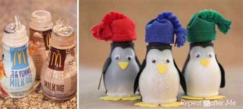 Milk Bottle Penguins Crafts Recycled Projects Pinterest Milk