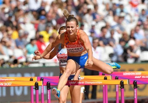 Nadine visser netherlands world junior eugene,oregon bronze medal 100 hurdles london 2017: Nadine Visser en Sharona Bakker naar halve finales 100 ...