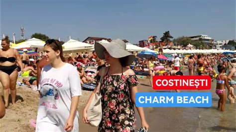 K Plaja CHARM BEACH VIDEO TOUR WALK BEACH COSTINESTI BEACH CONSTANTA ROMANIA YouTube