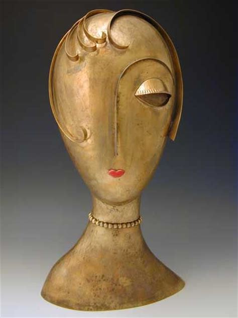 Diese abteilungen sind in einem gesonderten gebäude an der hagener straße. Franz Hagenauer Bronze Female Head Sculpture | • the glam ...