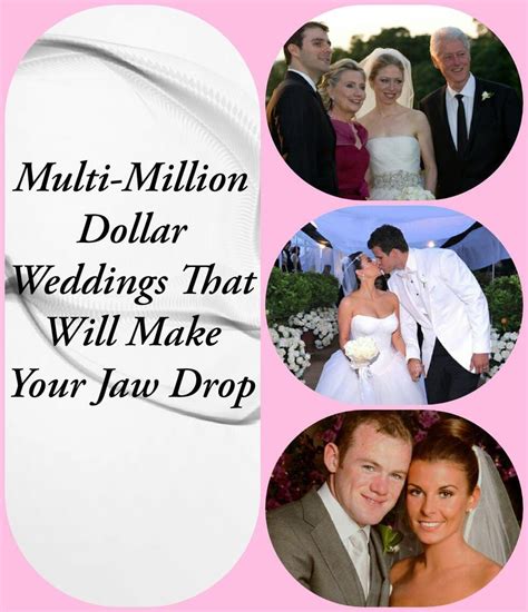 Multi Million Dollar Weddings That Will Make Your Jaw Drop Million Dollar Wedding Weird