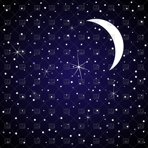 starry night sky clipart