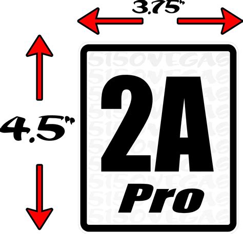 2a Pro Second Amendment Supporter Decal Sticker • High Caliber Graphix Decals Stickers