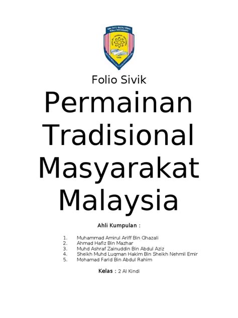 Kraftangan malaysia mengadakan pameran bertema di muzium kraf dan aktiviti pendidikan kraf serta menerbitkan buku kraf iaitu buku seramik jelaskan penyataan ini. Folio Sivik - Permainan Tradisional