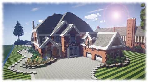 Traditional Brick Mansion Minecraft Project