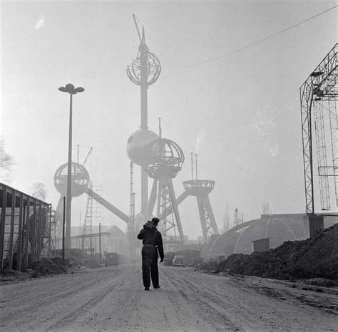 Building The Atomium For The Expo 58 Brussels Worlds Fair Photo By