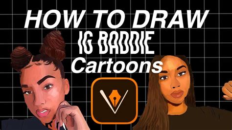 How To Draw An Instagram Baddie Cartoon Adobe Illustrator Draw