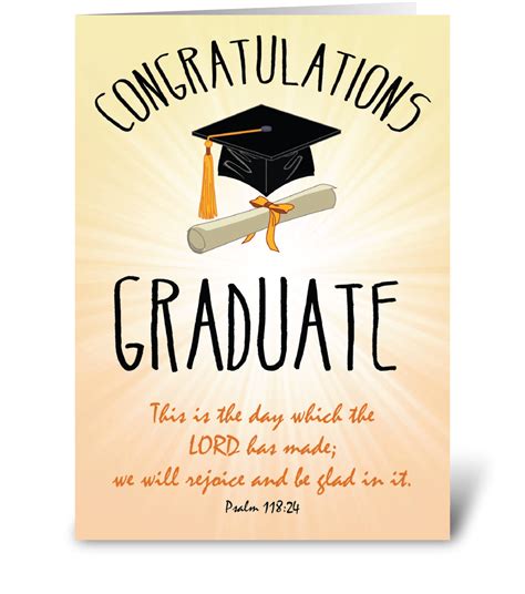 Graduation Card You Did It Congratulations Graduate With Etsy Religious Graduation Gold