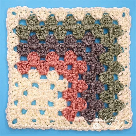 Mitred Mitered Granny Square Continuous Blanket Or Small Motif
