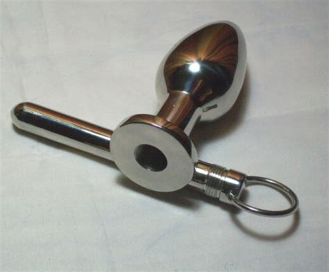 insertables oval enema lock butt plug