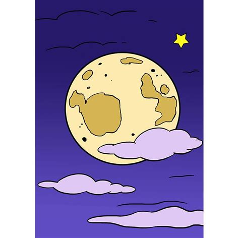 How To Draw The Moon Really Easy Drawing Tutorial Drawing Tutorial