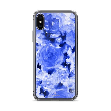arata sapphire blue floral rose iphone x 8 8 7 7 6 6s 6 heidikimurart rose