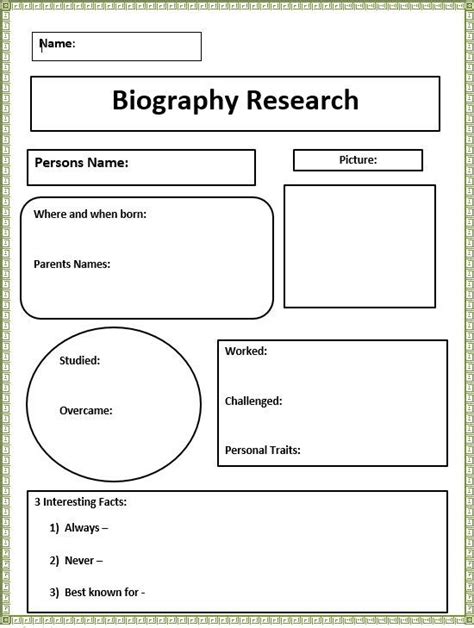 Biography Generator K 5 Computer Lab Technology Lessons Graphic