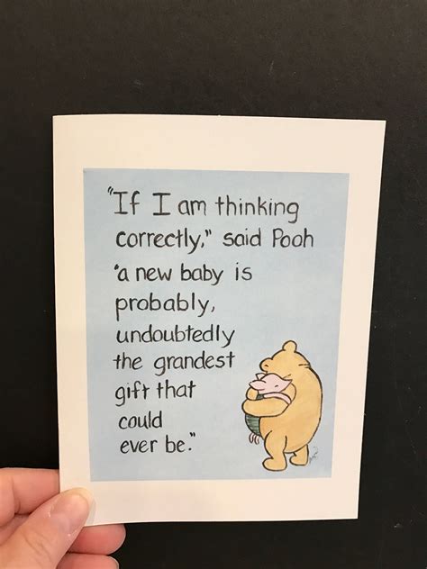 Not if you change baby s diaper very quickly. classic Winnie the Pooh new baby congratulations card ...