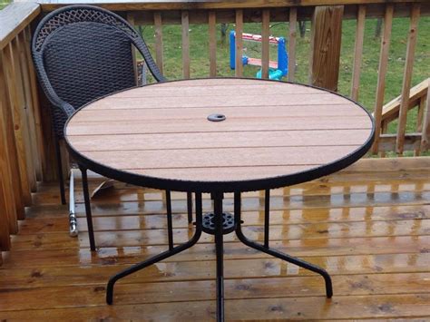 Order patio glass table top covers, inserts and replacements with an optional umbrella hole. Patio Table Top Replacement - RYOBI Nation Projects