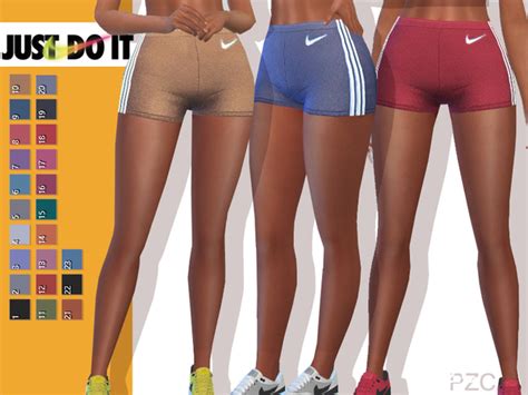 Pinkzombiecupcakes Nike Power Athletic Shorts Sims 4 Teen Sims 4 Sims