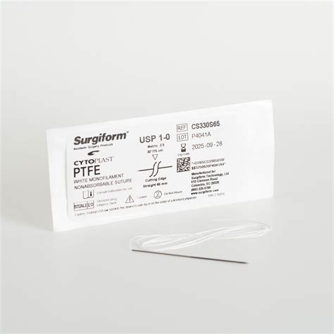 Ptfe Suture With Straight Keith Needle Surorm Innovative Surgical