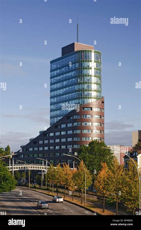 Modern Office Tower Channel Channel Harburg Harburg Hafen Port