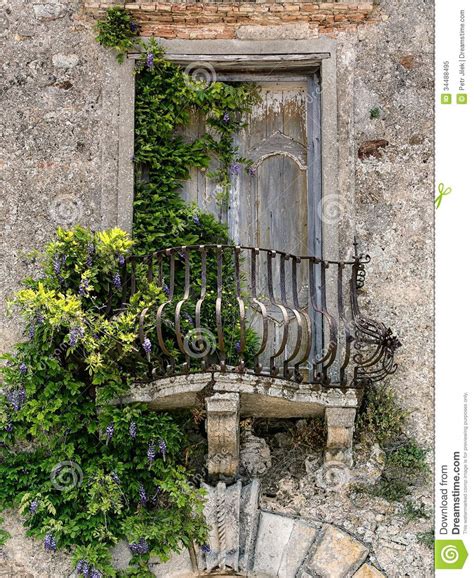 Old Balcony In Tuscany Royalty Free Stock Photo Image