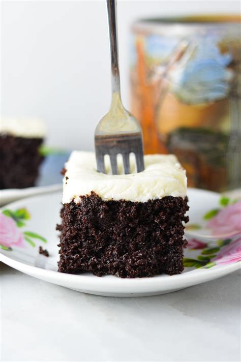 Moist Chocolate Cake With Coconut Cream Cheese Frosting A Taste Of