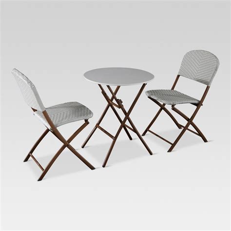 3.8 out of 5 stars 8. French Café 3pc Folding Patio Bistro Set - Gray/White ...