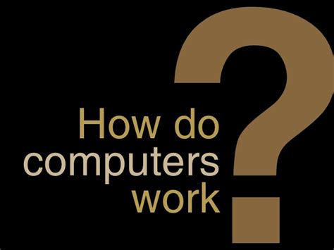 However, rather the instructions are separated into several sets in memory. TechTime 7 - How do computers work?