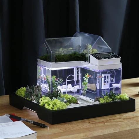 Du suchst schreibtisch mini ? Mini #Aquaponic Acryl Haus für den Schreibtisch | Fish ...