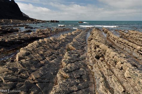 Rock Formations On Scrade Beach Cornwall Cornwall England England