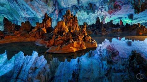 Пещера тростниковой флейты Природные достопримечательности Китая фото