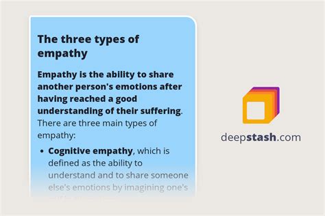 the three types of empathy deepstash