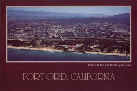 Aerial View Of Fort Ord California