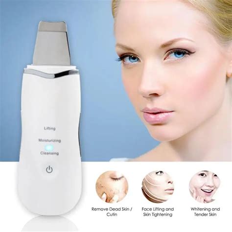 Pc Ultrasonic Face Cleaner Skin Scrubber Ultrasound Vibration Skin Clean Care Blackhead Pore