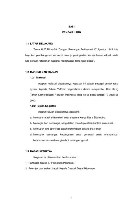Proposal 17 Agustus Untuk Perusahaan – Tulisan Bermakna