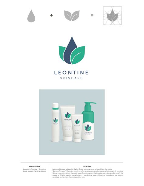 Leontine Logo Mockup Skin Care Brand On Behance
