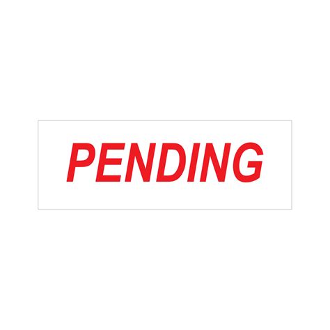 Pending Stock Stamp 4911150 38x14mm Rubber Stamps Online Singapore
