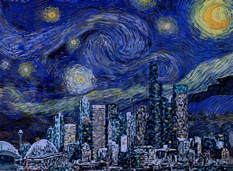 A Take On Van Goghs Piece Of Our Favourite City Starry Night Painting